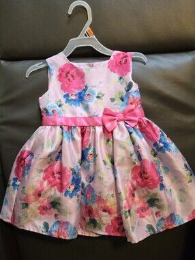 *new*George Pink Flowers Dress 12-18m